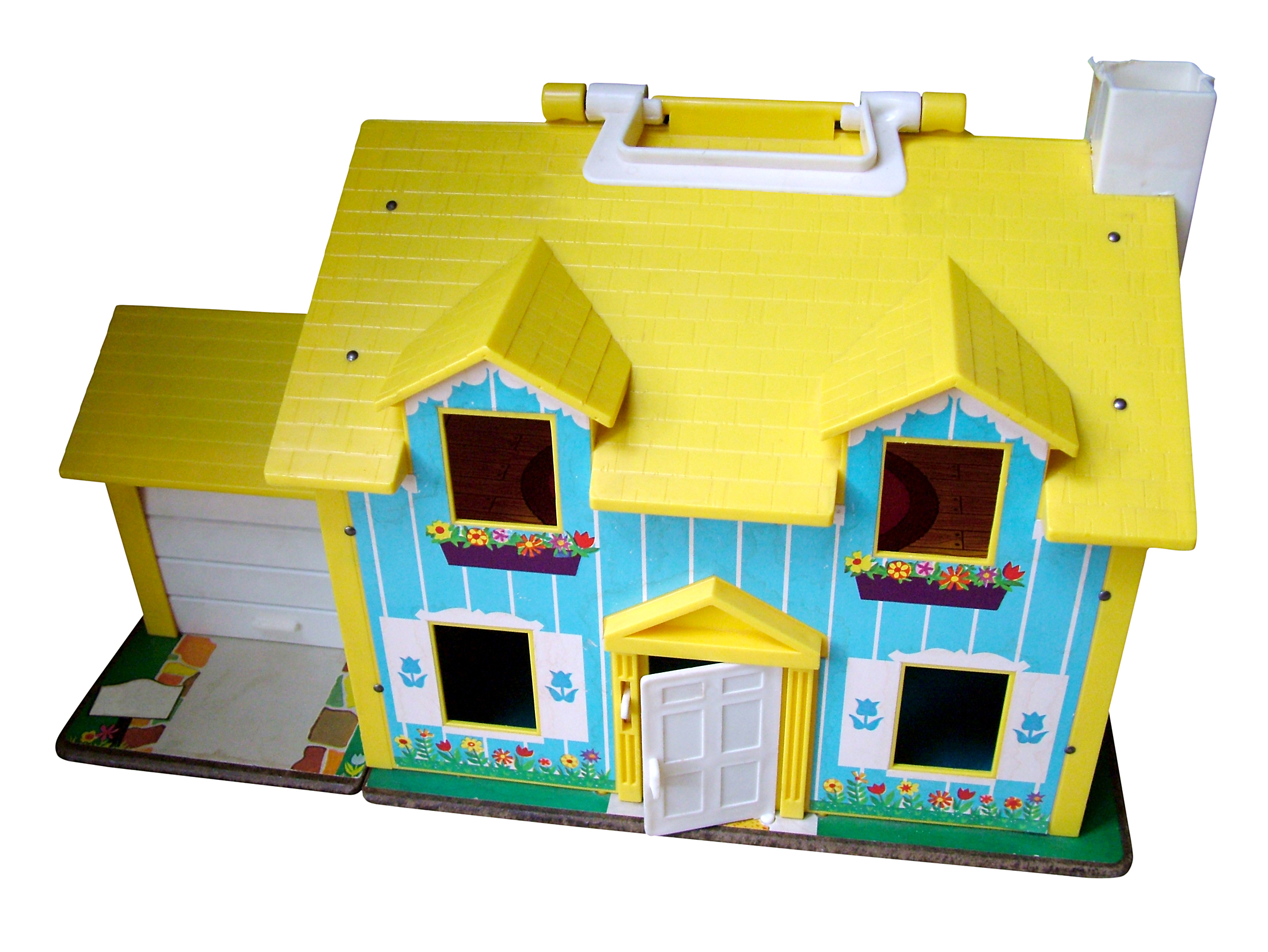 Toy House on white background